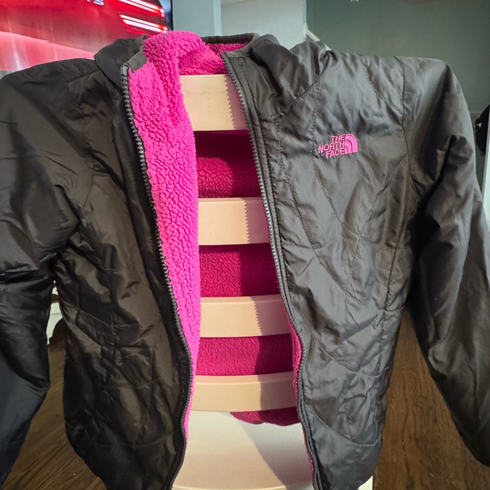 The North Face Girls Reversible Jacket/Fleece sz Large